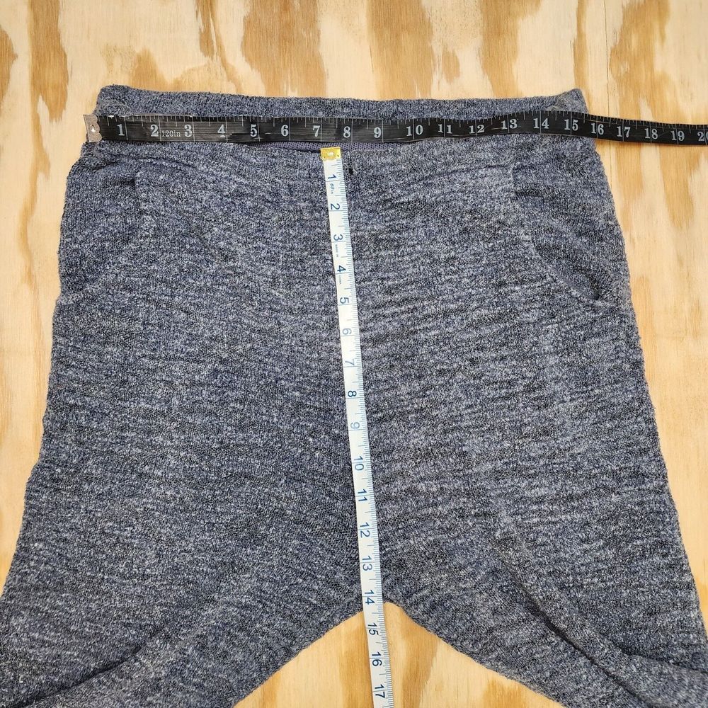 Free People Womens S Jogger Pants Blue Pull On Cozy Lounge Chunky Knit Pockets - Picture 10 of 10